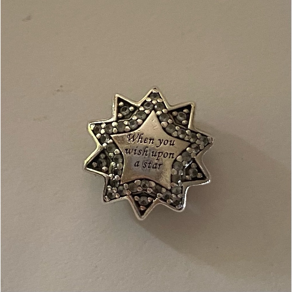 Pandora Disney “When You Wish Upon A Star” & “Christmas Teddy Bear” Charm Silver